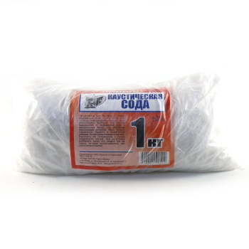 Сода каустическая 1,0кг (для растворения засоров канализационных труб) *15/1005