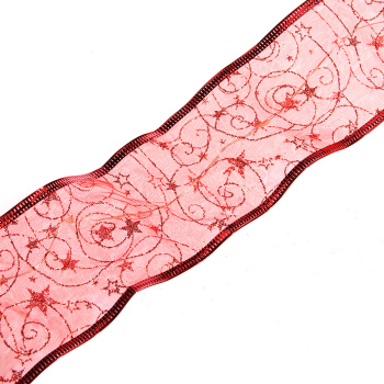 Гирлянда для дома Серпантин лента декоративная «Волшебство» 2 м, 6 см, 20 LED, на батарейках, красный