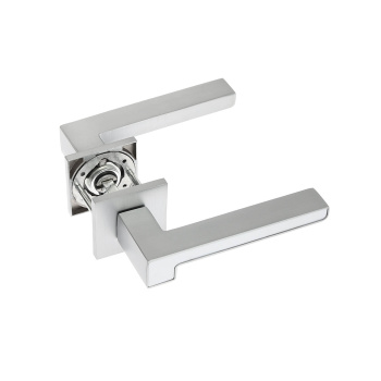 Ручка раздельная ХРОМ матовый/БЕЛЫЙ Slim H-30120-A-CRS/W Code Deco *1/18