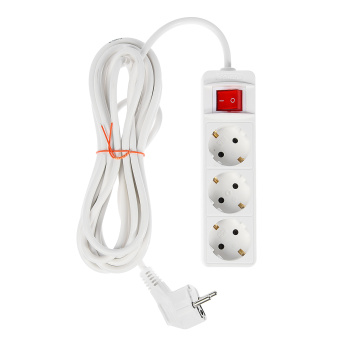 Удлинитель 3 розетки 5м с/з выкл ПВС 3*0,75мм2 10А мощ.нагр 2200Вт Союз 481S-7305 *1/40 Удлинитель 3 розетки 5м с/з выкл ПВС 3*0,75мм2 10А мощ.нагр 2200Вт Союз 481S-7305 *1/40