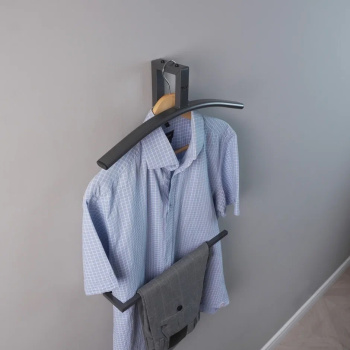 Вешалка надверная/настенная "Торонто 12" шир.440мм Графит ВКНТ12 ГР ("ЗМИ") *1