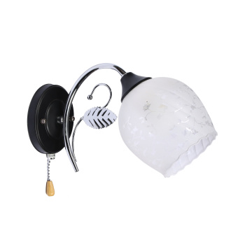 Бра N2178/1W CH+BK E27 2*40Вт (220*270*160) *1