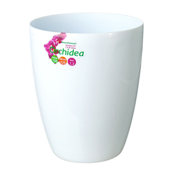 Кашпо пластм. "ОРХИДЕЯ" 2,0л Белый ОРХ 2 БЕЛ ("Santino") *1/30