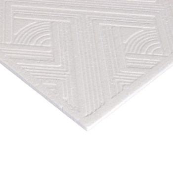 Плитка потолочная 50х50 см FORMAT Вереск 702с, 2 м², белый