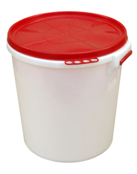 Бак пластм. 32л с плотной крышкой д/Пищевых продуктов Белый ("Радиан" Ижевск) *1/5