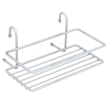 Полка навесная на рейлинг d16мм металл. хромир. 25х11см "Manzzaro" HD 20.33.00 *1/24