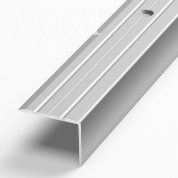 Порог-угол ПУ 03 1800мм 01л серебро-люкс (24*18мм) Лука *1/6/48