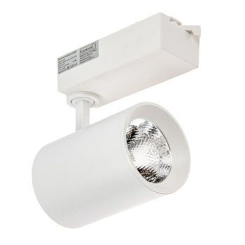 Светильник трековый GENERAL 30Вт 4К 2400Лм белый 1фаза 220В GTR-30-1-IP20 580005 *1/16 Светильник трековый GENERAL 30Вт 4К 2400Лм белый 1фаза 220В GTR-30-1-IP20 580005 *1/16