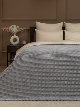 Плед 150*200см фланель кубики серый YLS FNQL GY14 038/1520 NC Absolute *1