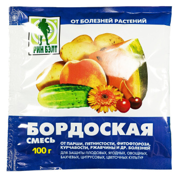 Бордоская смесь 100г (медный купорос +известь) Грин Бэлт *50/1050 Бордоская смесь 100г (медный купорос +известь) Грин Бэлт *50/1050