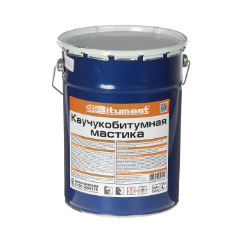 Мастика битумно-каучуковая 5 л Bitumast, гидроизоляционная