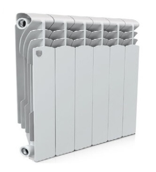 Радиатор алюминиевый 6 секций Royal Thermo Revolution, 350 мм, белый