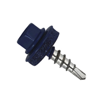 Саморез кровельный 5.5х19 мм BROZEX, RAL 5005, оцинкованная сталь