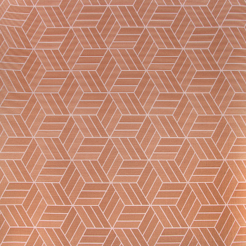 Коврик для ванной ПВХ шир. 65см х12м "V-line" Фотопечать 7167-cubes_brown "Кубы коричневые" *12