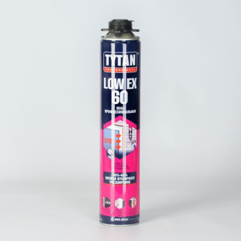 Пена монтажная профессиональная 750 мл TYTAN Low Ex 60, летняя