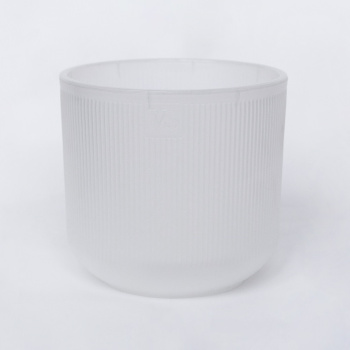 Кашпо пластм. "Росси" 4,4л d верха 190мм h170мм со вставкой Прозрачный AMR-4,4-00 ("VipSet") *1/8