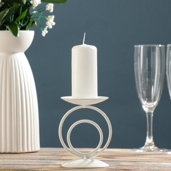 подсвечник закат белый   1596024