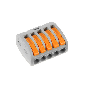 Клемма соединительная 5 конт. с рычажками 0,08-2,5мм2 (в уп2шт) Б0033398 * 1/24