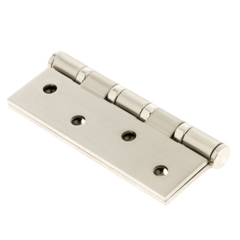 Петля без врезки 100*75*2,5мм НИКЕЛЬ матовый NiS (комплект 2шт.) АПЕКС *1/5/50