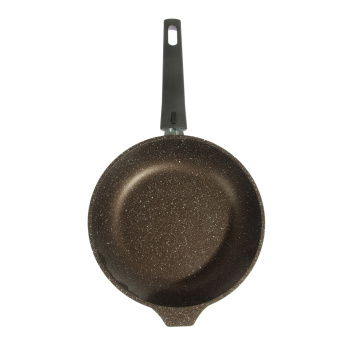 Сковорода алюм. а/приг.литая Kukmara "Мраморная" кофейный d22см съемн.ручка смк222а (Кукмор)*1/5