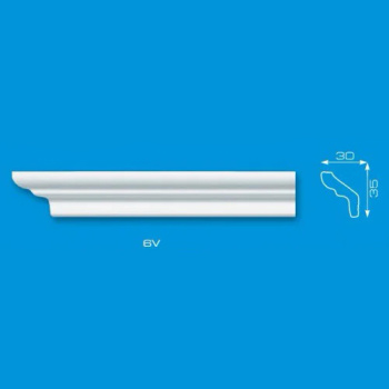 Плинтус потолочный  V6  2.0м 30*35    ЛАГОМ*104