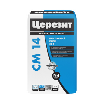Клей для плитки 25 кг Церезит СМ 14 Extra, С2 Т Клей для плитки 25 кг Церезит СМ 14 Extra, С2 Т