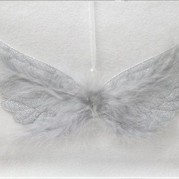 Подвеска "Волшебные крылья" 23 см, Серебро