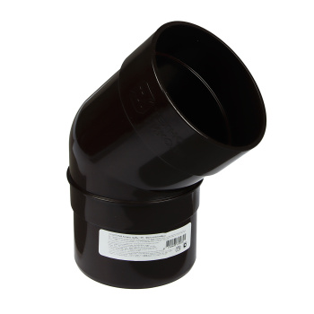 Колено трубы 80 мм ТехноНиколь, 135°, темно-коричневый Колено трубы 80 мм ТехноНиколь, 135°, темно-коричневый