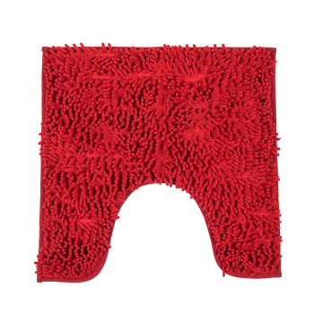 Коврик д/туалета "макароны" (50см х 50см) бордовый *1