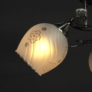 Люстра Verner Lighting А2662/3, 40 Вт, Е27, 3 лампы, черный/хром