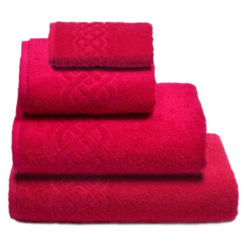 Полотенце махровое 70*130см Plait цв.31 малиновый ПЛ-3501-01933 *3/15