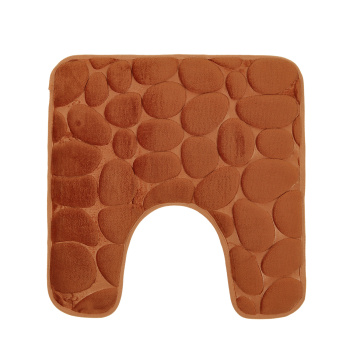 Коврик д/туалета "Камни" (50см х 50см) Коричневый *1