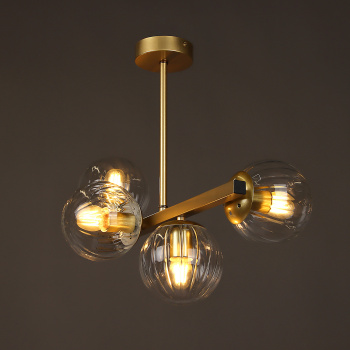 Светильник потолочный NQ36427/4 GD 4*40W E27 220V (l-460; w-245; h-410) S=16м2 VERNER LIGHTING *1