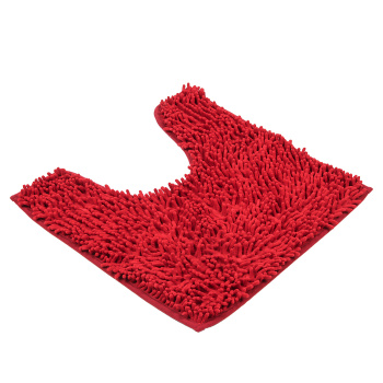 Коврик д/туалета "макароны" (50см х 50см) бордовый *1