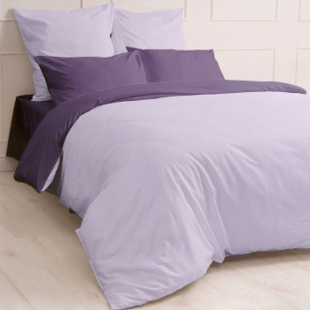 Постельное белье евро поплин Мастерская снов 11680 сирень, наволочки 70*70см - 2шт *1/8