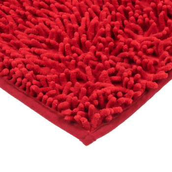 Коврик д/туалета "макароны" (50см х 50см) бордовый *1