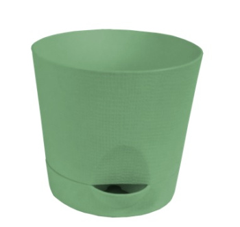 Кашпо пластм. "Le Parterre" 0,7л d верха 110мм h110мм с поддоном Зеленый 202-1 (Tek.A.Tek)*1/40 Кашпо пластм. "Le Parterre" 0,7л d верха 110мм h110мм с поддоном Зеленый 202-1 (Tek.A.Tek)*1/40