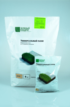 Газон Универсальный 1кг Зелёный Квадрат *5/20