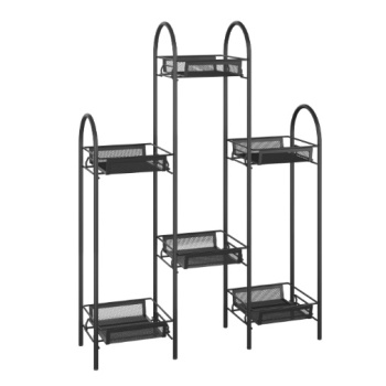 Этажерка для цвет.кашпо металл. "Лира36" 6-и местн.,ш.0,55м,в.0,74м,гл.0,17м Черн.ПДЦЛ36 Ч *1 Этажерка для цвет.кашпо металл. "Лира36" 6-и местн.,ш.0,55м,в.0,74м,гл.0,17м Черн.ПДЦЛ36 Ч *1