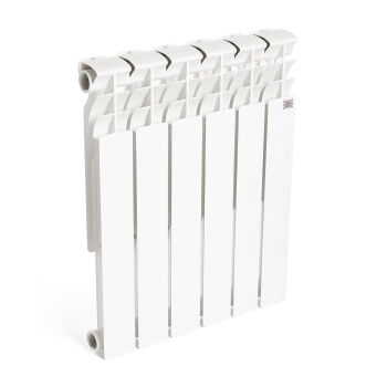 Радиатор биметаллический 6 секций STI, 500 мм, белый Радиатор биметаллический 6 секций STI, 500 мм, белый