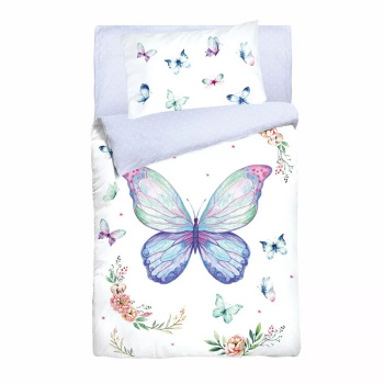 Постельное белье детское ясли бязь-люкс Облачко 26018+8420/7 15 0814 My Princess нав40*60 *1