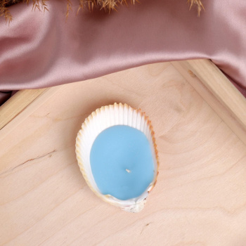 Свеча-ракушка "Time to dream",голубая, 9 х 6 х 2,5 см 6581970