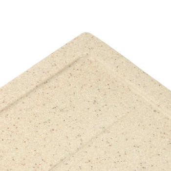 Мойка из искусственного камня прямоугольная бежевая матовая AGATA 150Q2 (575х470х215) *1