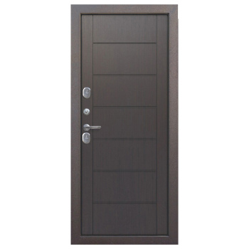 Дверь входная 2050х860х110 мм Ferroni Isoterma, левая, медный антик/темный кипарис