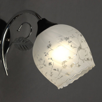 Бра N2178/1W CH+BK E27 2*40Вт (220*270*160) *1