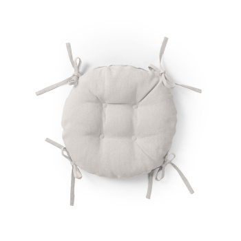 Подушка для стула с тафтингом рогожка круглая d-40см Экрю Волшебная ночь *1/8