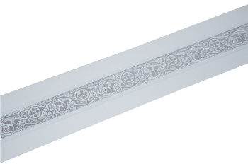 Планка ГРАЦИЯ серебро/белый 25м в коробке (Магеллан) *1