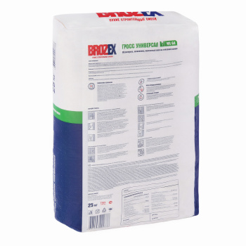 Шпаклевка гипсовая BROZEX Гросс Универсал WR 64, 25 кг Шпаклевка гипсовая BROZEX Гросс Универсал WR 64, 25 кг