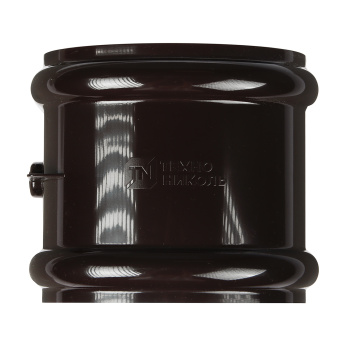 Соединитель желоба 120 мм ТехноНиколь, темно-коричневый Соединитель желоба 120 мм ТехноНиколь, темно-коричневый